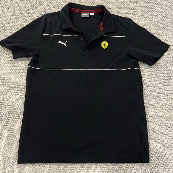 Puma men’s black Ferrari SF Polo size small - Picture 2 of 4